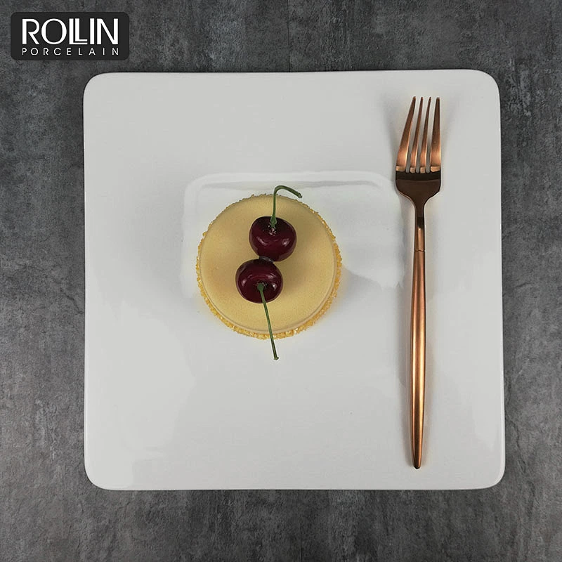 Wholesale high quality house dinnerware ceramic dessert plate wedding porcelain plates white
