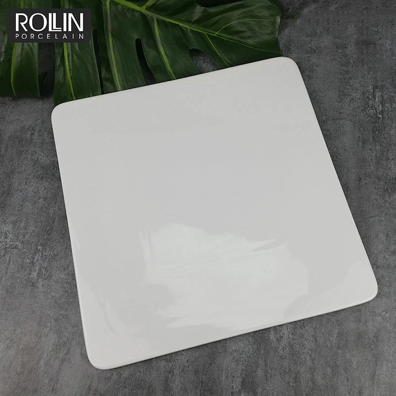 Wholesale high quality house dinnerware ceramic dessert plate wedding porcelain plates white