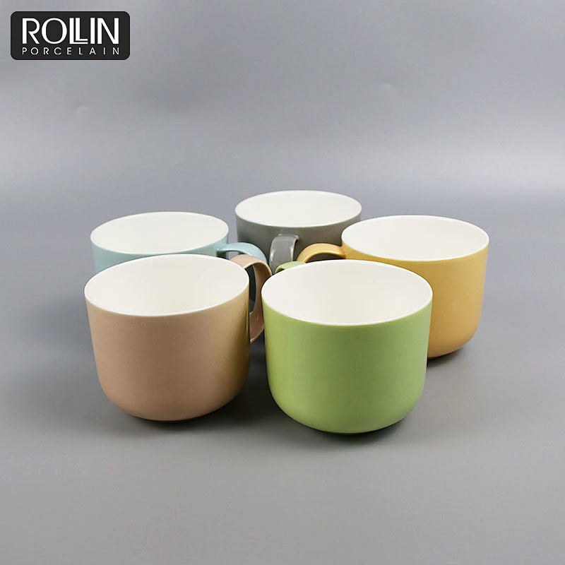 Modern Design Coffee Cup Customized Logo Colorful Cups  for Hotel & Restaurant & Shops