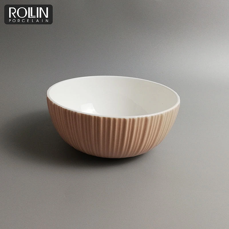 High Quality Tableware  Bone China  Pink Glazed Dinnerware for Restaurants &Hotels
