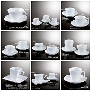 Wholesale ceramic porcelain & stoneware coffee mug cup,cappuccino/espresso/cofee/tea drinking cups set,cafe cup and saucer set