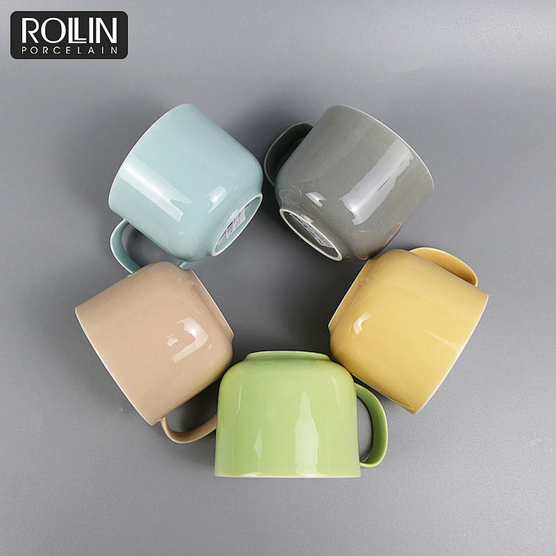 Modern Design Coffee Cup Customized Logo Colorful Cups  for Hotel & Restaurant & Shops