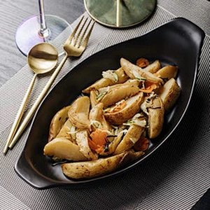 Wholesale Ceramic baking dish pans  rectangle Baking Tray Pasta Baking Tray