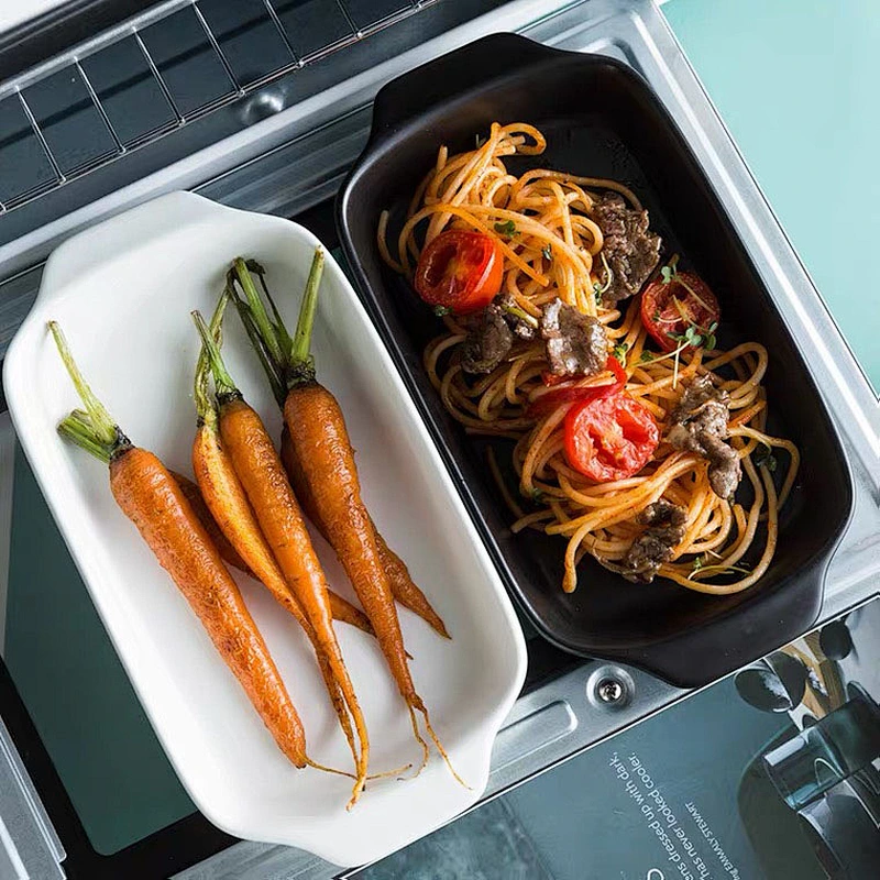 Oven microwave use paella baking tray tableware ceramic baking dishes