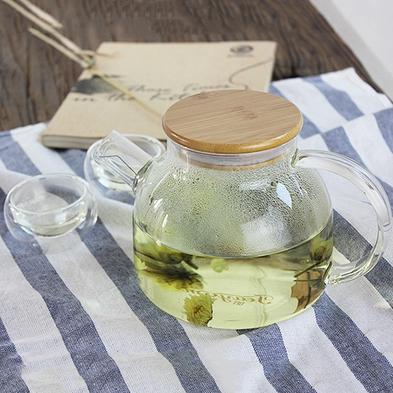 wholesale transparent coffee pot heat resistant glass teapot