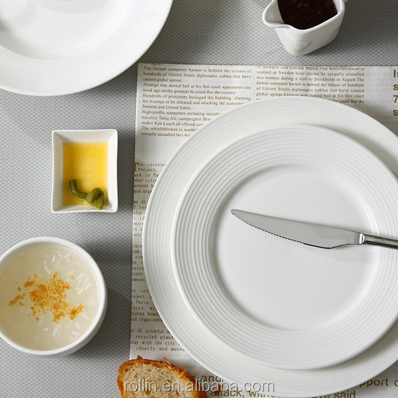 Modern Design Ceramic Dinner Plates Porcelain Dessert Plates Restaurant Plates