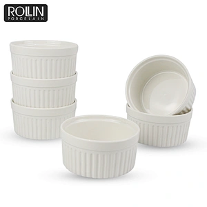 New Design 6 pieces Porcelain small ceramic dish for Home and Restaurant