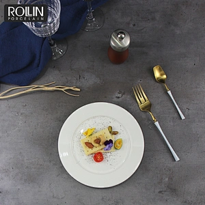Classic Round Dinner Plate Side Plates for Hotel and Restaurant