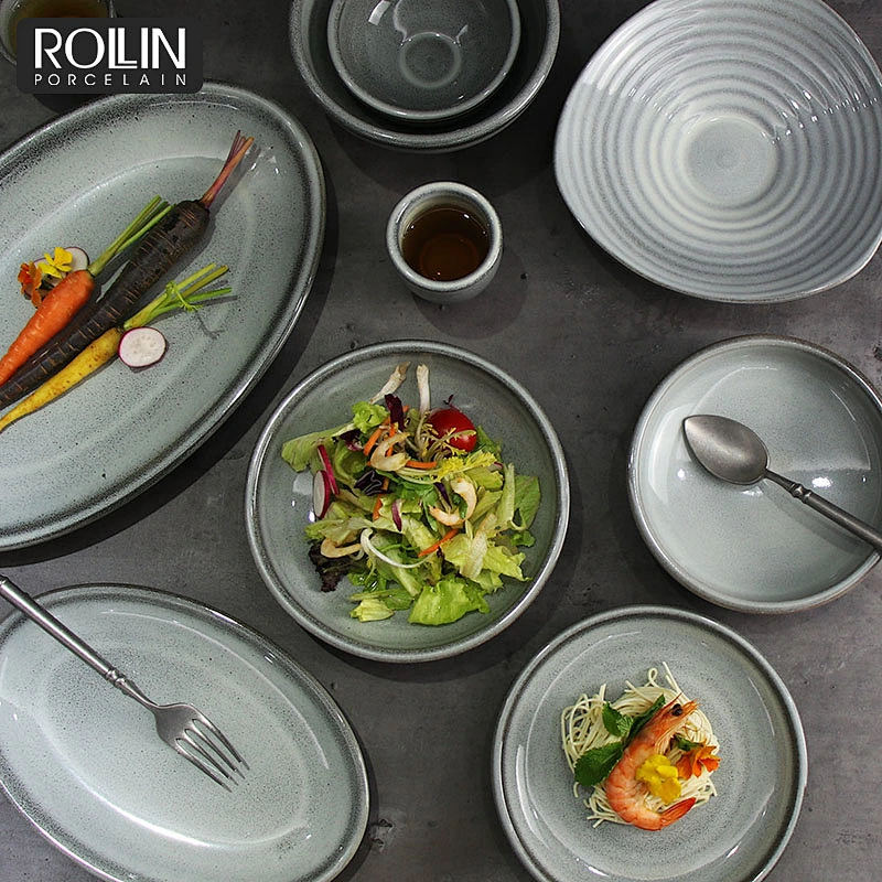 Factory direct wholesale Ceramic Plates Salad Plates Deep Plates for Hotel and Restaurant