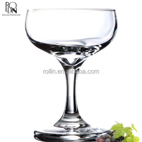 Wedding coupe champagne glasses