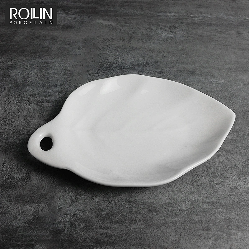 wholesale white porcelain dessert dish sauce dish factory supply directly