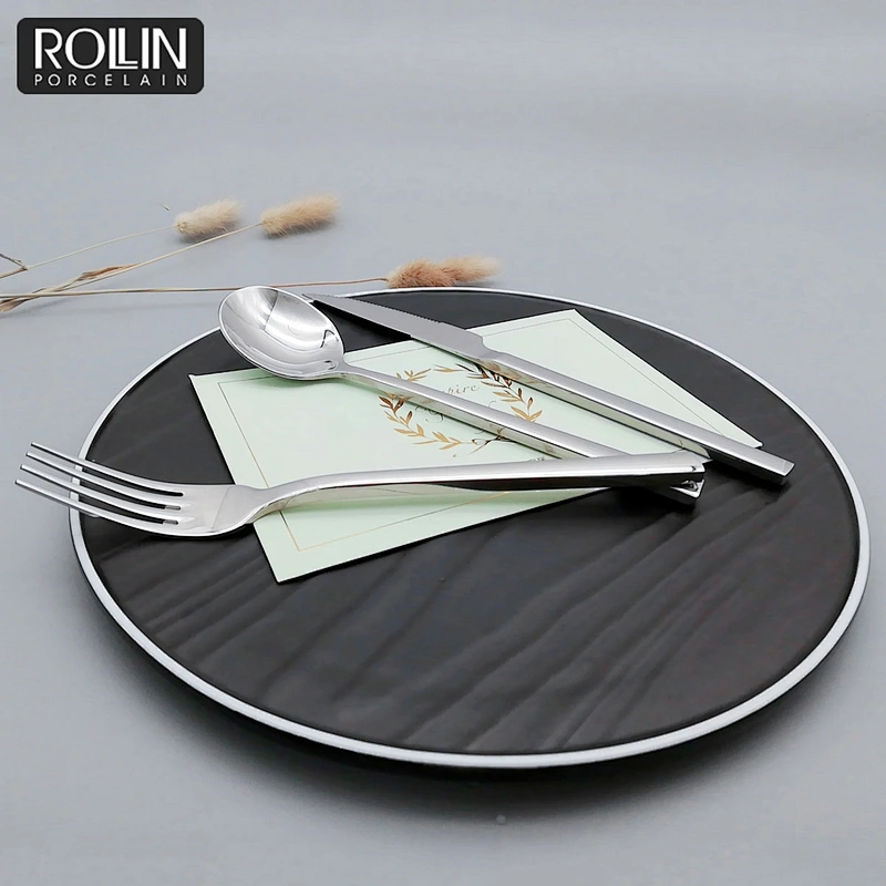 Narrow Table Knife Fork and Spoon Cutlery for Hotel and Restaurant