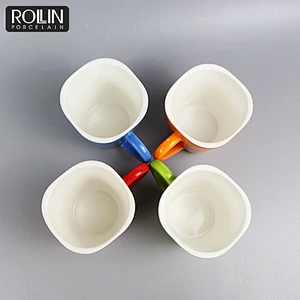 Hotel restaurant used ceramic porcelain COLOR coffee cup  wholesale mugs