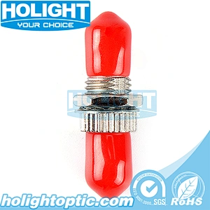 ST/PC to ST/PC Simplex Single Mode Fiber Optic Adapter no Flange