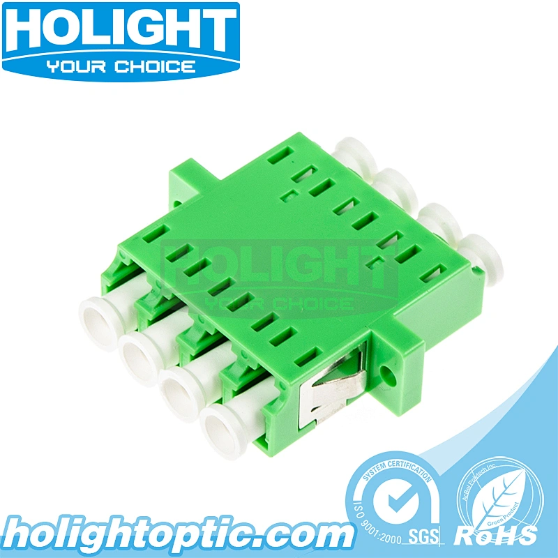 LC/APC to LC/APC Quad Single Mode Fiber Optic Adapter