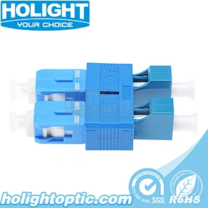 Hybrid Adapter SC Male to LC Female Singlemode Duplex Blue for Fiber Optic