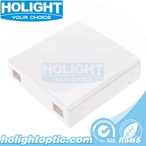 2 Core Indoor Wall Mounted 86 Faceplate for FTTH Network