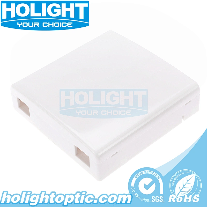2 Core Indoor Wall Mounted 86 Faceplate for FTTH Network