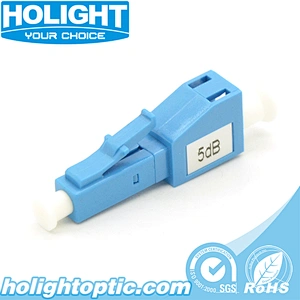 Plug-in Fiber Optic Attenuator LC/UPC Male to Female Blue