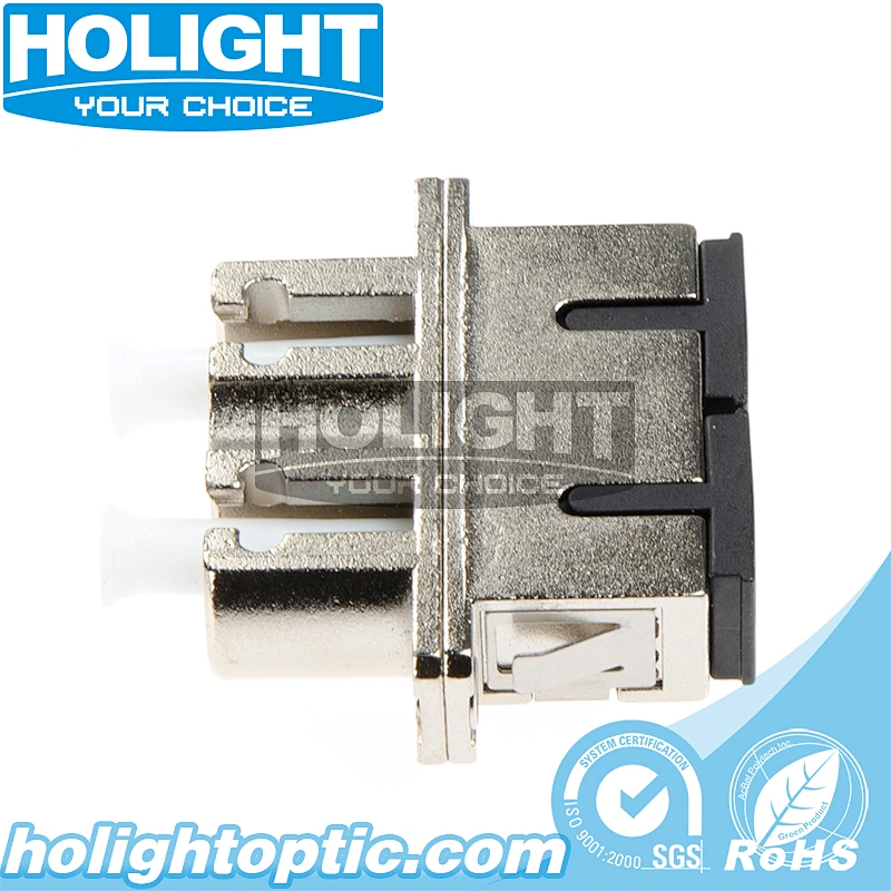 Hybrid Adapter LC/PC to SC/PC Singlemode Duplex Metal Type for Fiber Optic