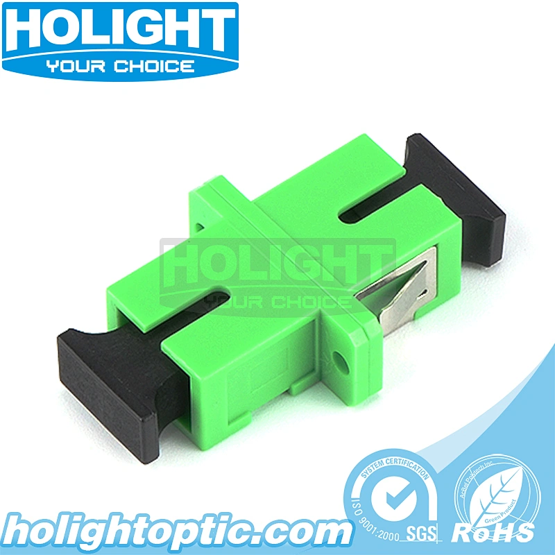 SC/APC to SC/APC Simplex Single Mode Fiber Optic Adapter