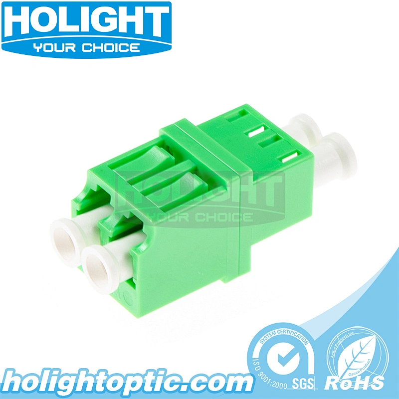 LC/APC to LC/APC Duplex Single Mode Fiber Optic Adapter - Low Profile Type