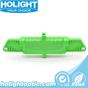 E2000/APC Simplex Single Mode Green Optical Adapter