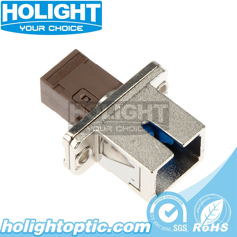 MU/PC to SC/PC Single Mode Simplex Fiber Optic Adapter
