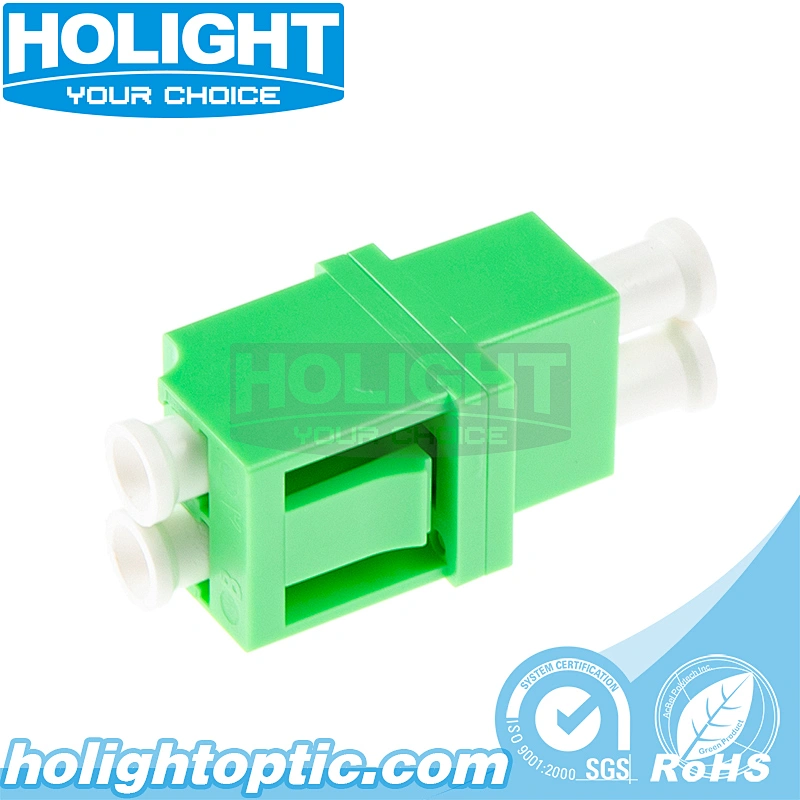 LC/APC to LC/APC Duplex Single Mode Fiber Optic Adapter - Low Profile Type