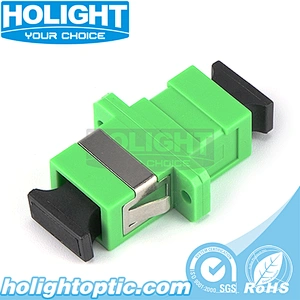 SC/APC to SC/APC Simplex Single Mode Fiber Optic Adapter