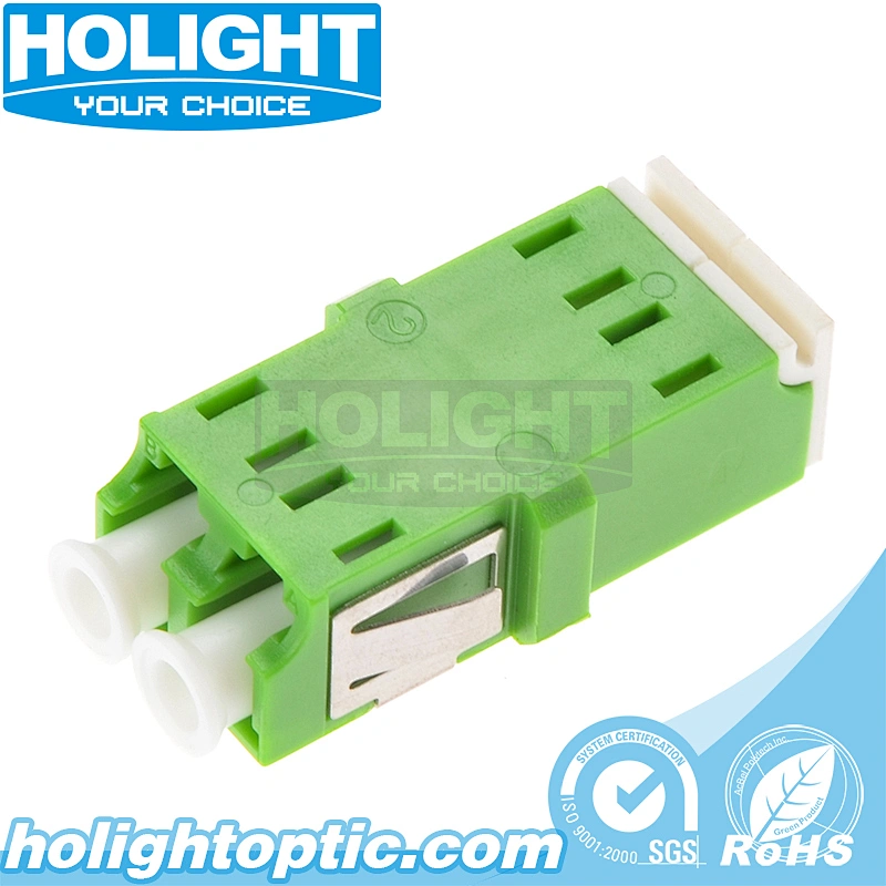 LC/APC to LC/APC Inner Shutter optical cable adapter Duplex without flange/with Y-shaped dust cap