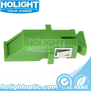 Swing Shutter SC/APC Simplex Single Mode Adapter with Flange