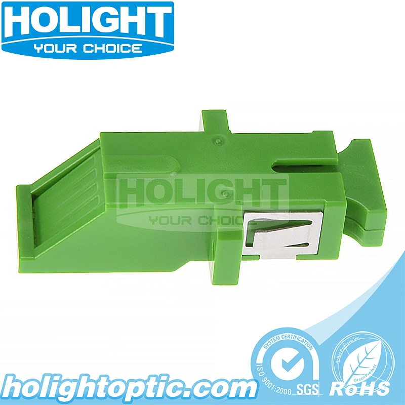 Swing Shutter SC/APC Simplex Single Mode Adapter with Flange