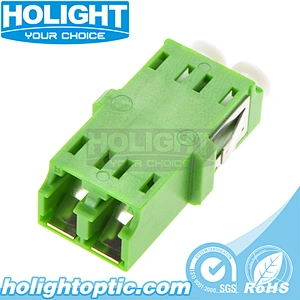 LC/APC to LC/APC Inner Shutter optical cable adapter Duplex without flange/with Y-shaped dust cap