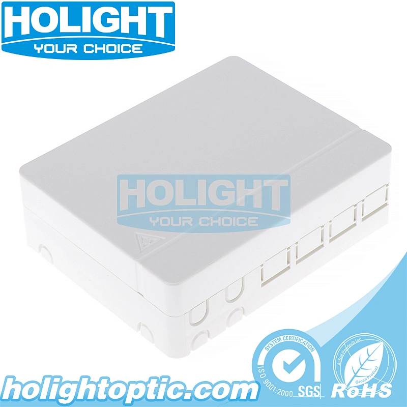 Fully Loaded 4 Ports Fiber Optic Face Plate for Indoor Application
