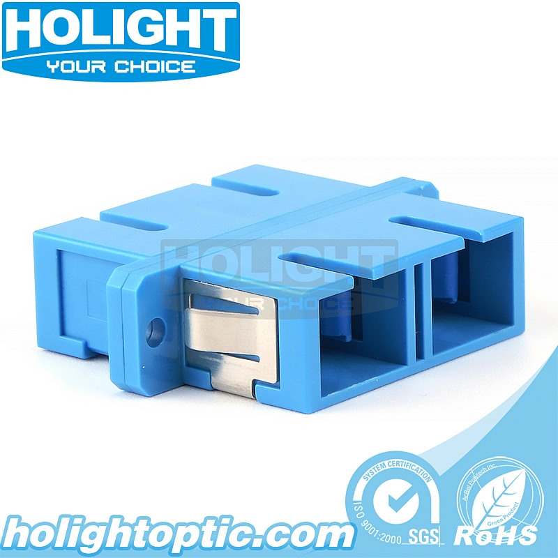 SC to SC Duplex Single Mode Fiber Optic Adapter