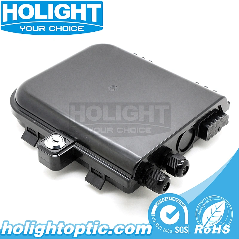HTB8014B 8 Core IP65 Indoor and Outdoor Fiber Optic Terminal Box for FTTx Application