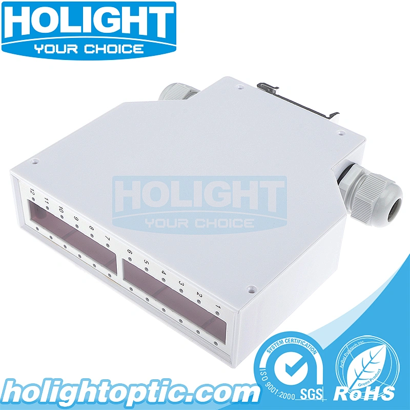 12 Core DIN Rail Mounted Terminal Box for Fiber Optic