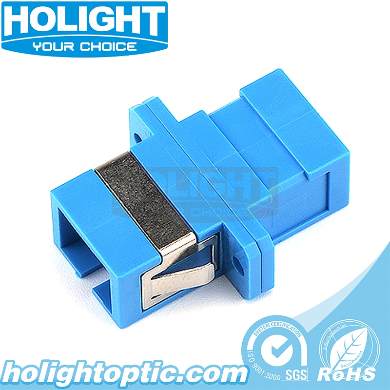 SC to SC Simplex Single Mode Fiber Optic Adapter