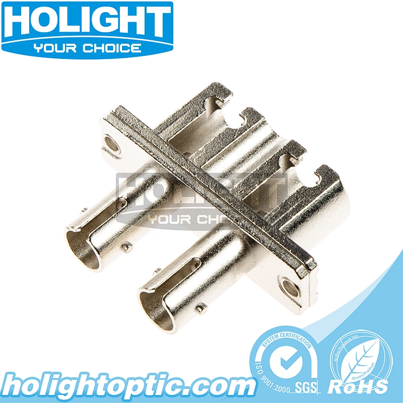 Hybrid Adapter LC/PC to ST/PC Singlemode Duplex Metal Type for Fiber Optic