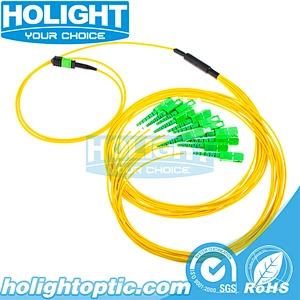 12 Core MPO/APC to SC/APC Single Mode Fiber Optic Patch Cable