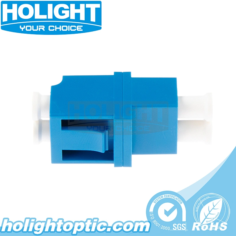 LC/PC to LC/PC Duplex Single Mode Fiber Optic Adapter Low Profile Type