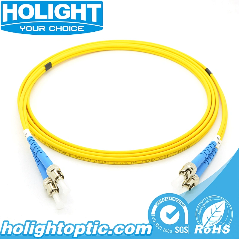 ST UPC to ST UPC Single mode Duplex 3.0mm fiber optic patch cable