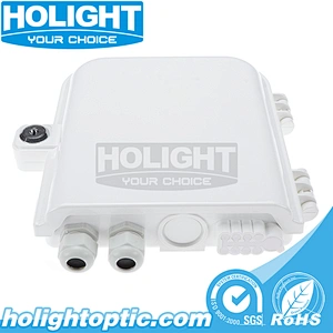 HTB8014W 8 Core IP65 Indoor and Outdoor Fiber Optic Terminal Box Enclosure