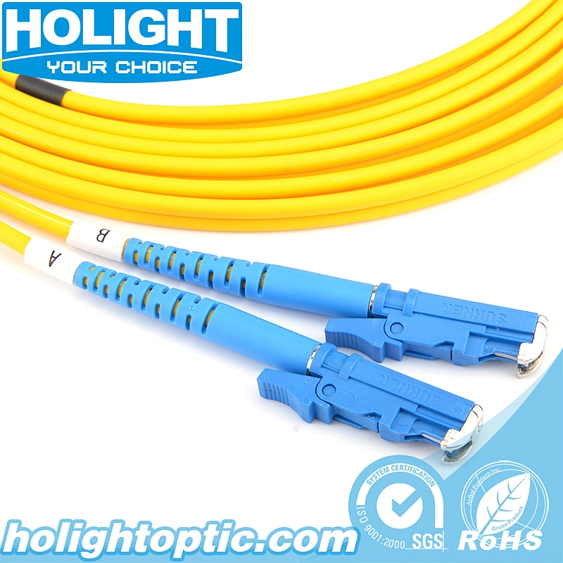 E2000 UPC to E2000 UPC Single mode Duplex 3.0mm fiber optic patch cable