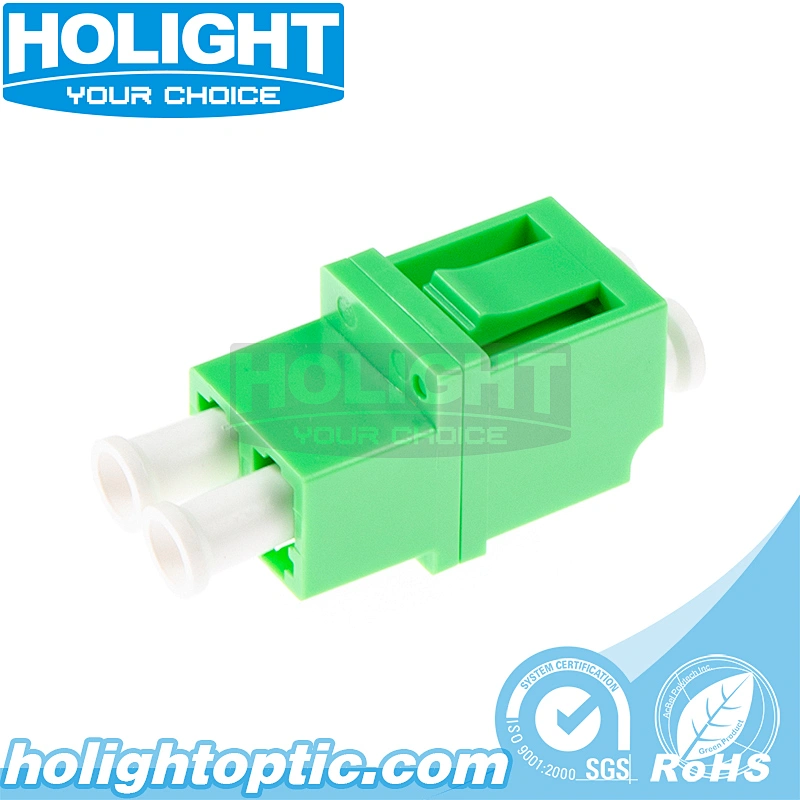 LC/APC to LC/APC Duplex Single Mode Fiber Optic Adapter - Low Profile Type