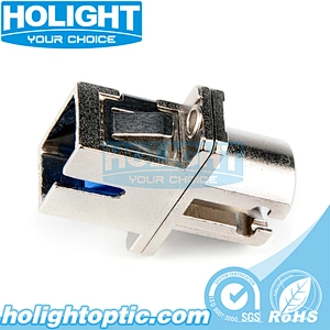 Hybrid Adapter LC/PC to SC/PC Singlemode Simplex Metal Type for Fiber Optic