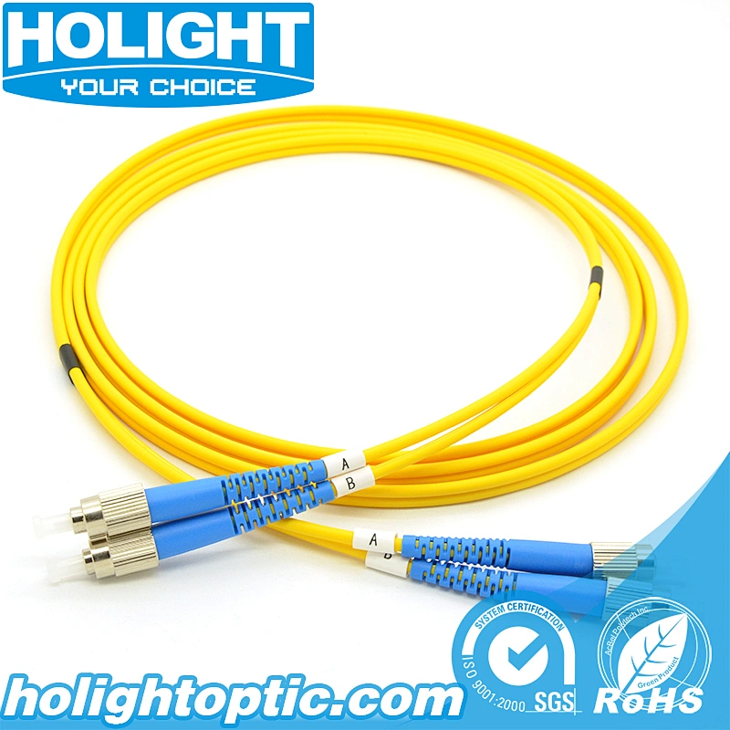 FC UPC to FC UPC Single mode Duplex 3.0mm fiber optic patch cable