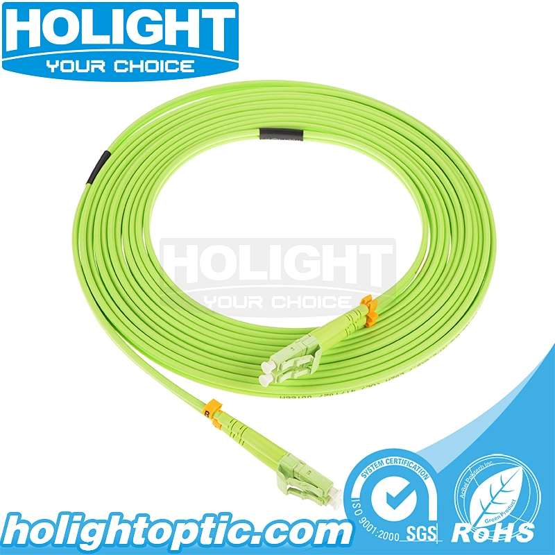LC UPC to LC UPC OM5 Duplex 3.0mm fiber optic patch cable