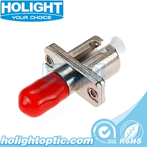 Hybrid Adapter LC/PC to ST/PC Singlemode Simplex Metal Type for Fiber Optic